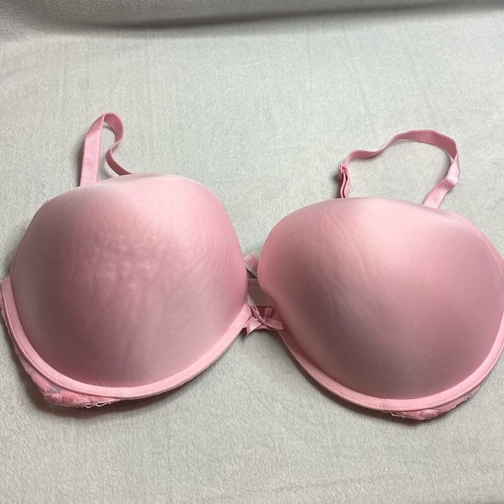 Victoria's Secret push up underwire bra in pink size 38DD